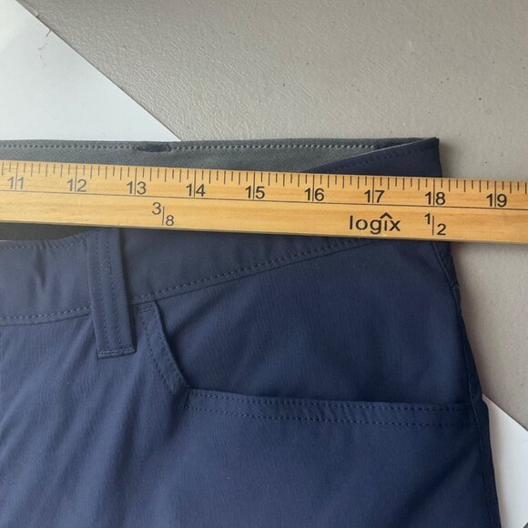 Eddie Bauer Mens 36 Winter Tech Pants Navy Blue Fleece-Lined Nylon Stretch - Picture 13 of 16